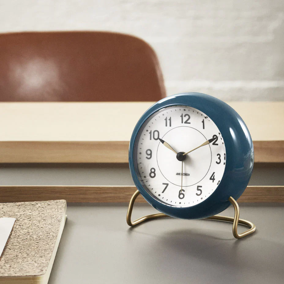 Station Alarm Clock - Petrol Blue - Image 3