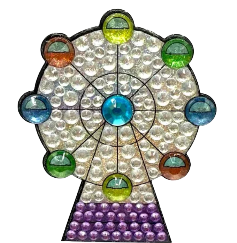 StickerBeans Ferris Wheel Sparkle Sticker – 2"