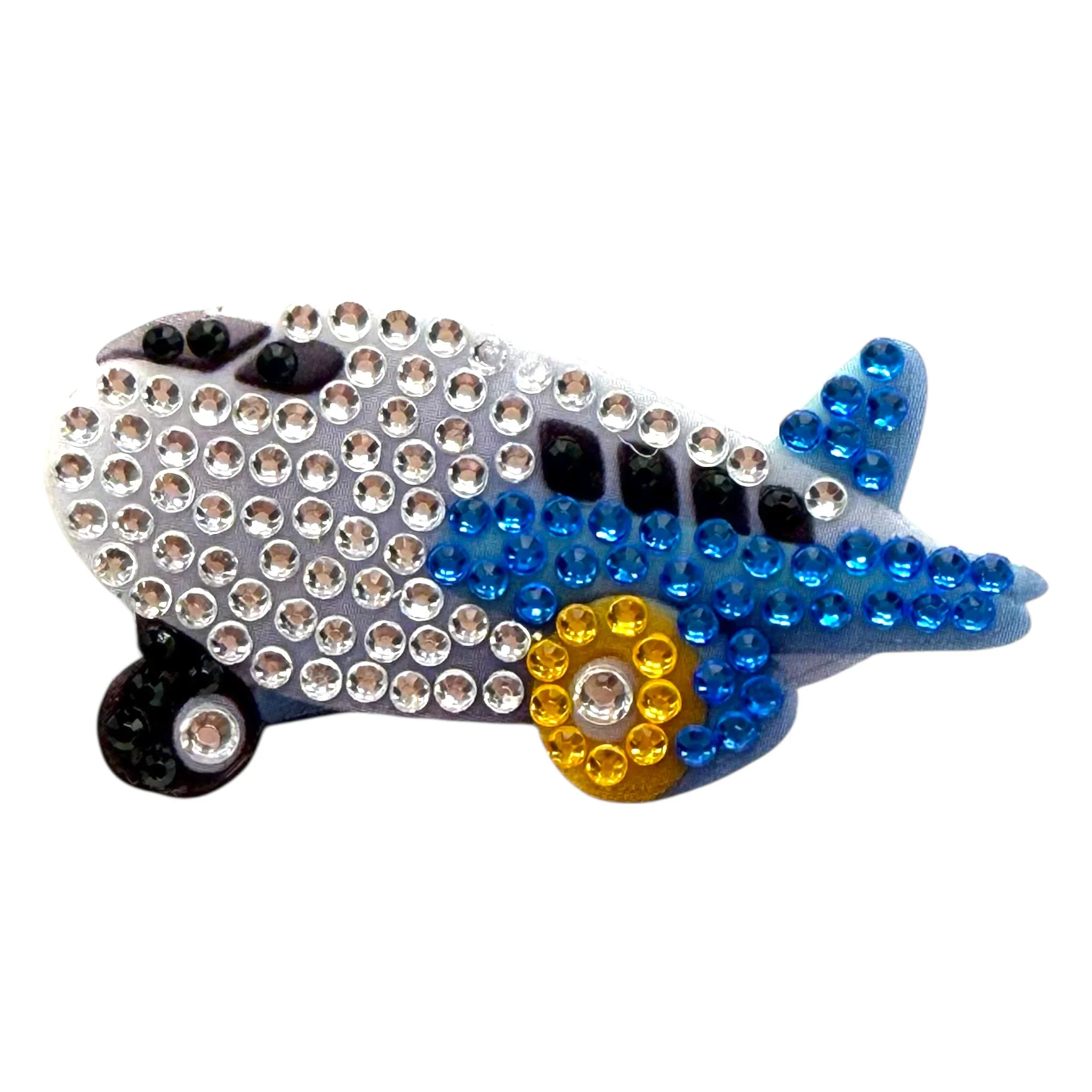 StickerBeans New Airplane Sparkle Sticker – 2"