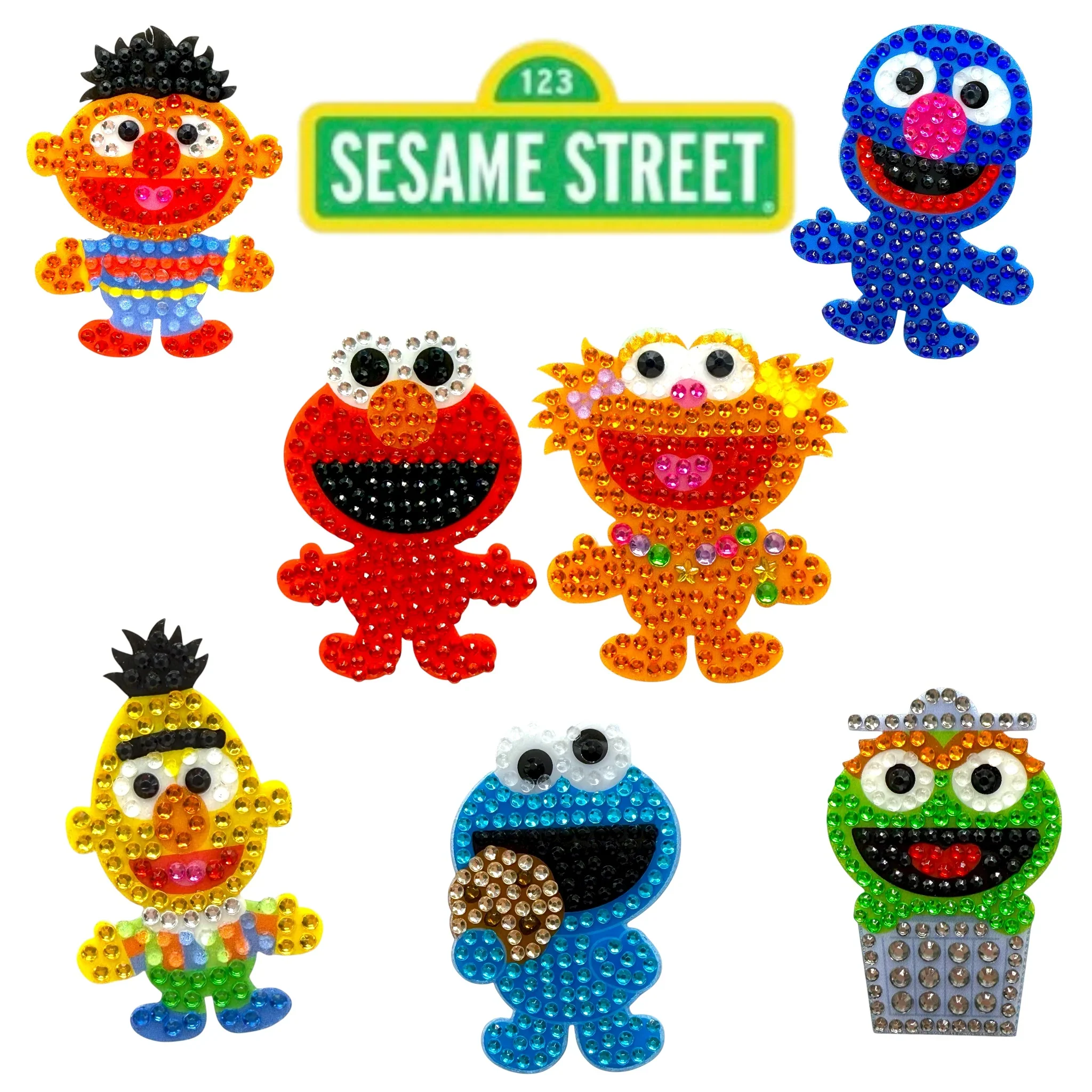 StickerBeans Sesame Street Collection – Grover – Sparkle Sticker – 2" - Image 3