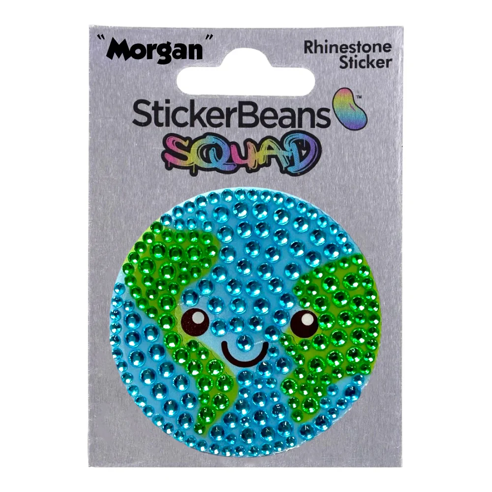 StickerBeans "Squad" Morgan Limited Edition Sparkle Sticker – 2" - Image 2