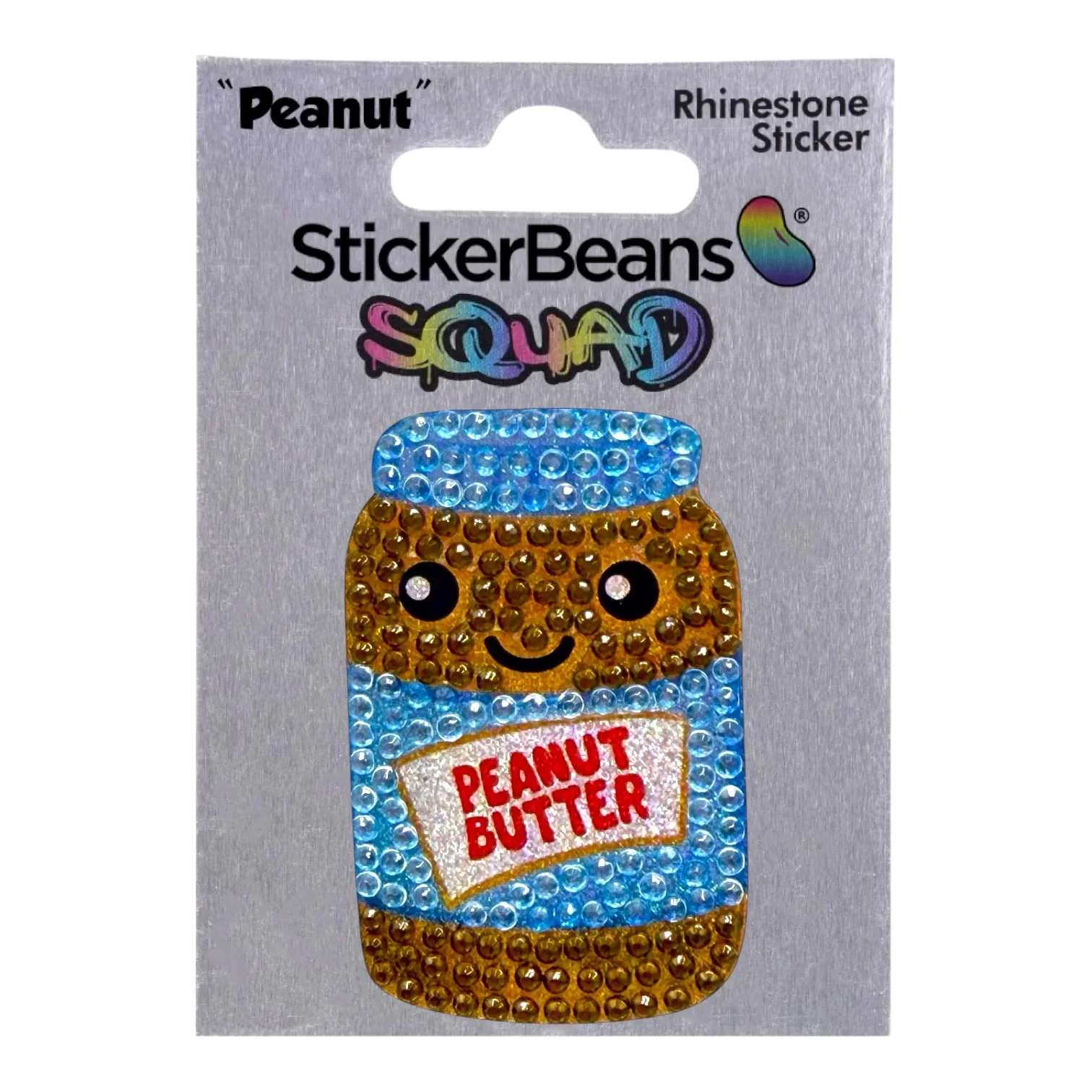 StickerBeans "Squad" Peanut Limited Edition Sparkle Sticker – 2" - Image 2