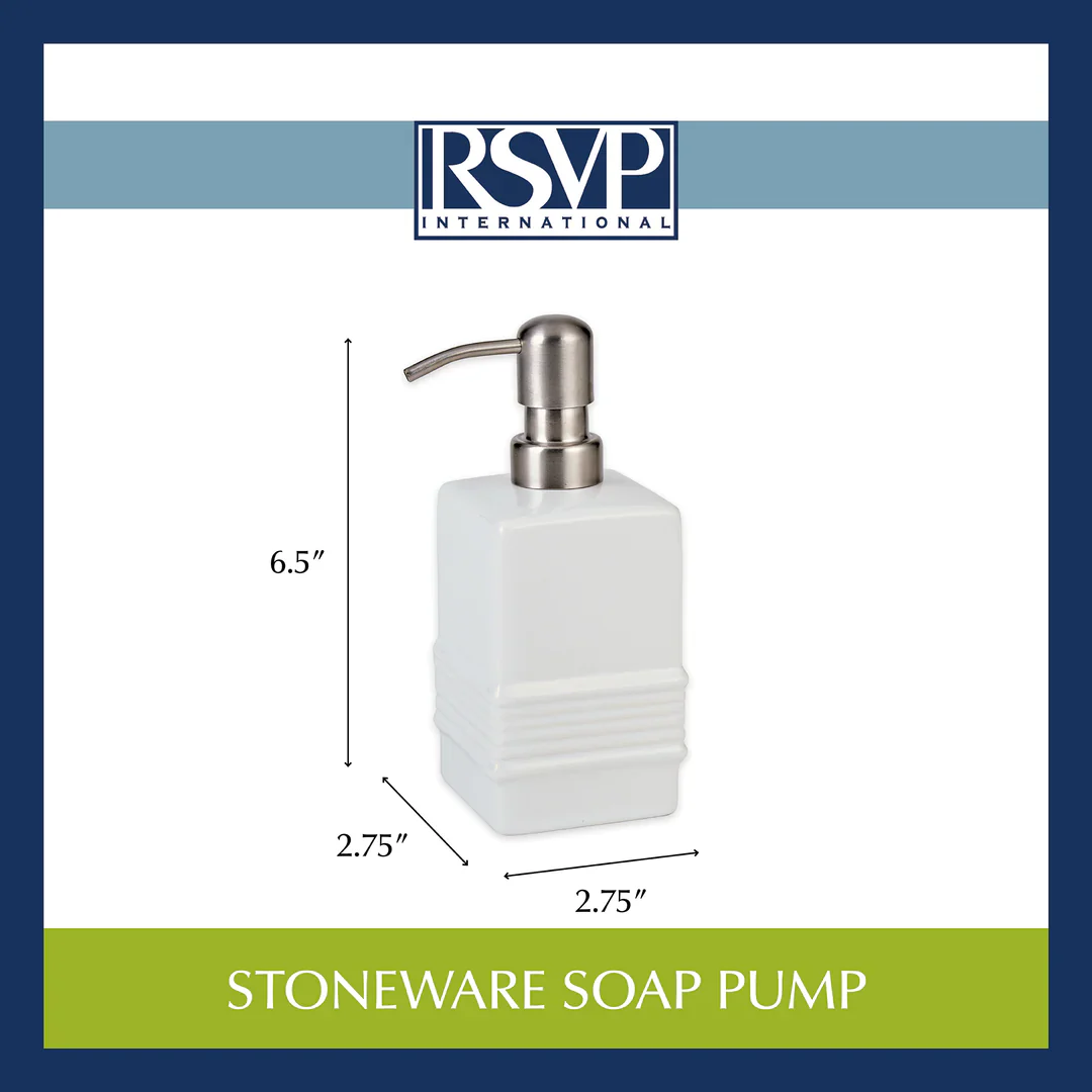 Stonewear Soap Dispenser – White - Image 2