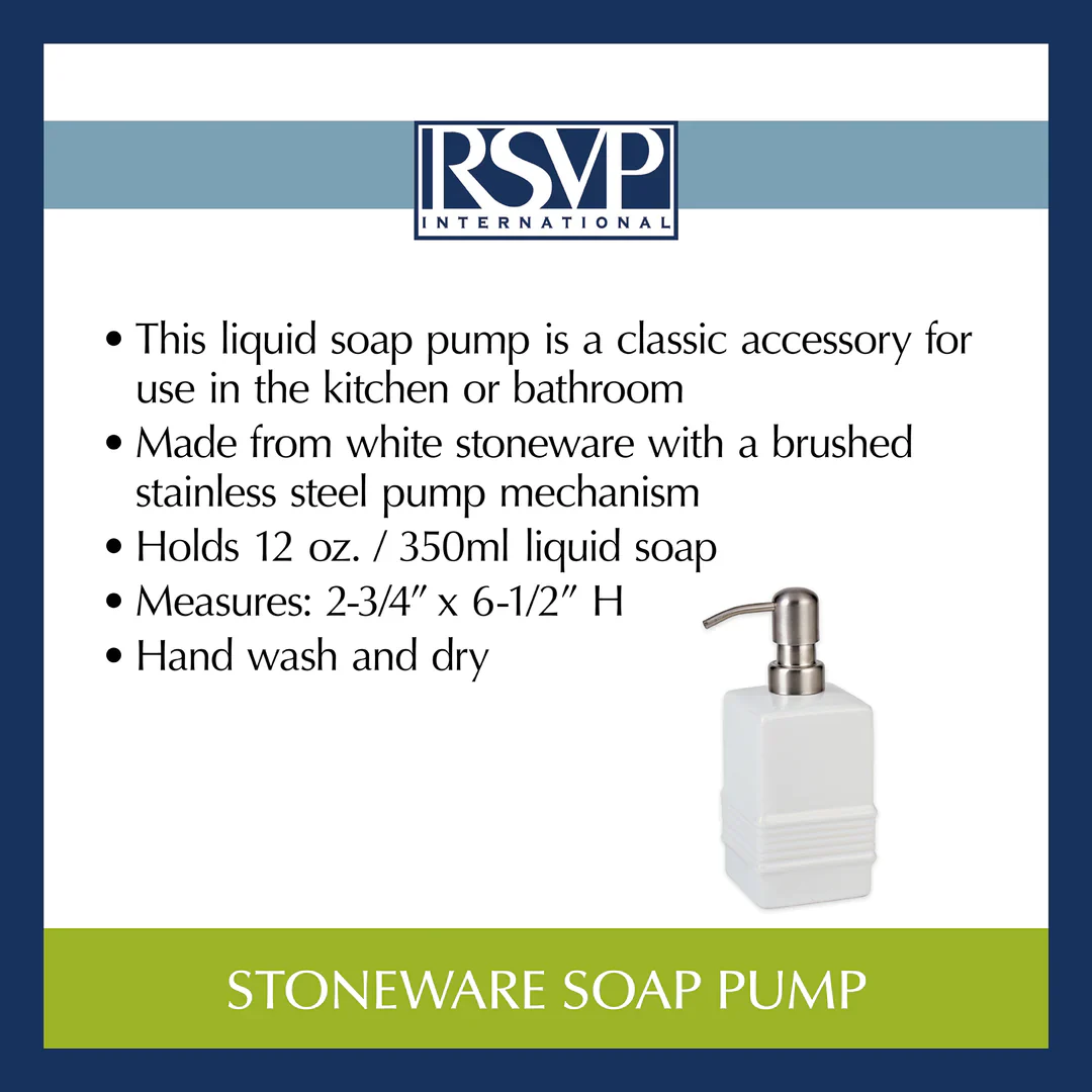 Stonewear Soap Dispenser – White - Image 3