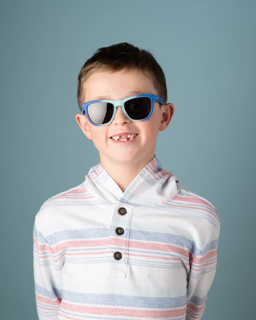 Sunnies Ocean Wave Wonders — Blue Ombre Frame Sunglasses for Kids - Image 5