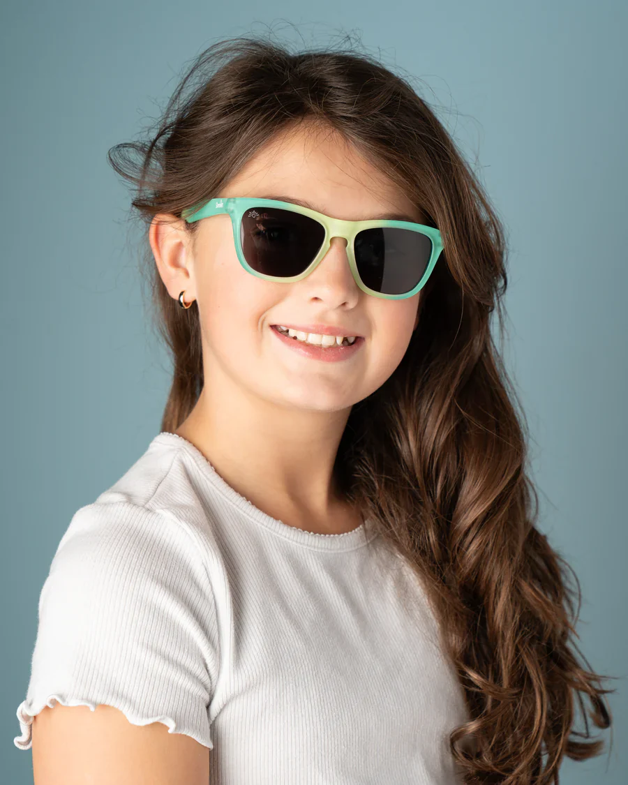 Sunnies Seaweed Sprites — Green Ombre Frame Sunglasses for Kids - Image 5