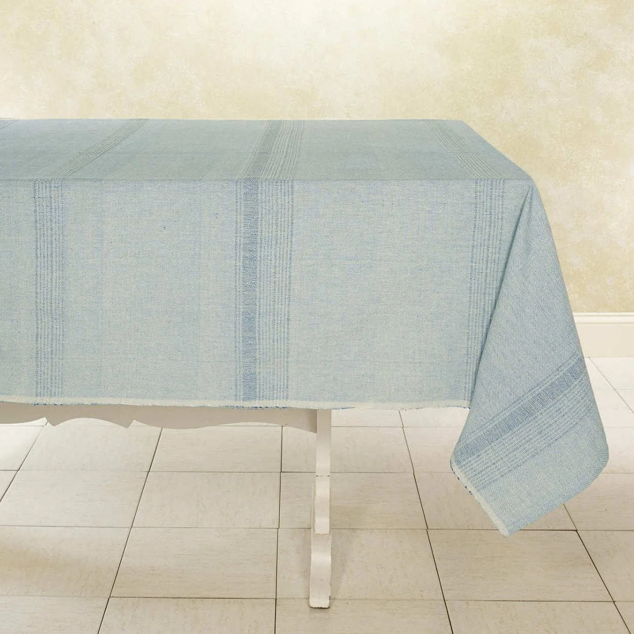Sustainable Threads 100% Cotton Tablecloth – Juniper Berry – 90" x 60" - Image 3
