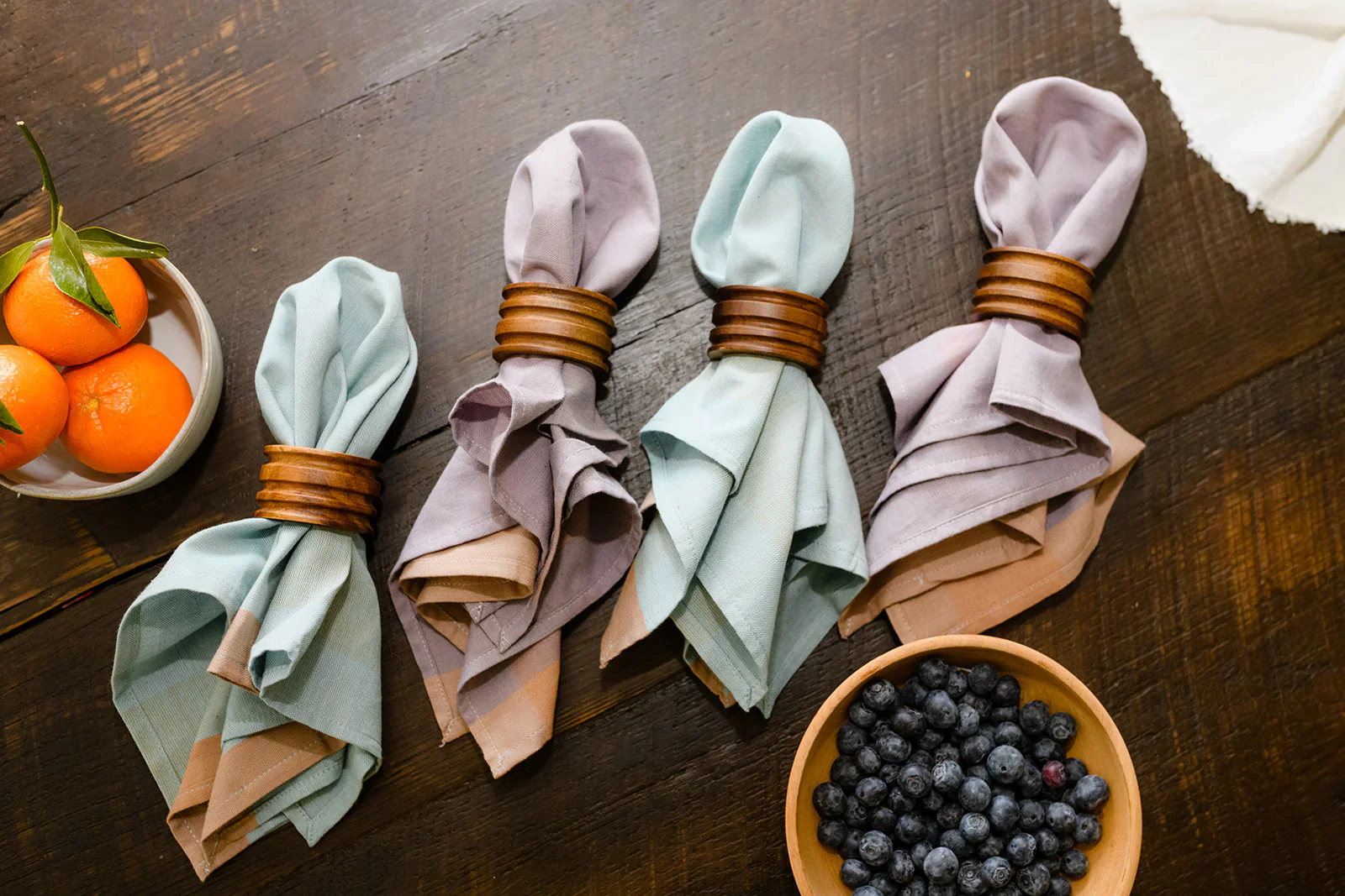 Sustainable Threads Cotton Cloth Napkins β Cupcake Magic β 16" x 16" β Set of 4 - Image 3