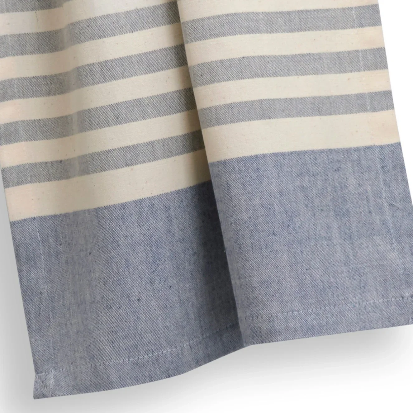 Sustainable Threads Cotton Handwoven Kitchen Towel – Blue Cheese – 27" x 19" - Image 2