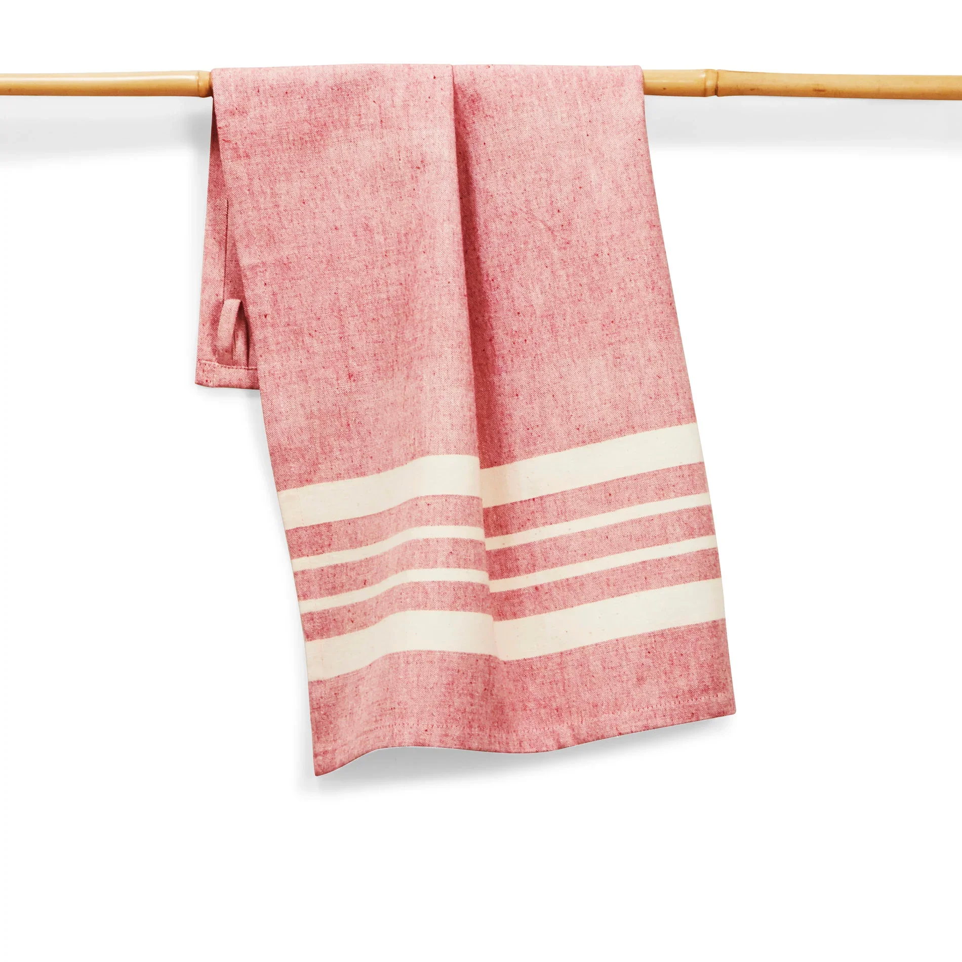 Sustainable Threads Cotton Handwoven Kitchen Towel β Tomato β 27" x 19"