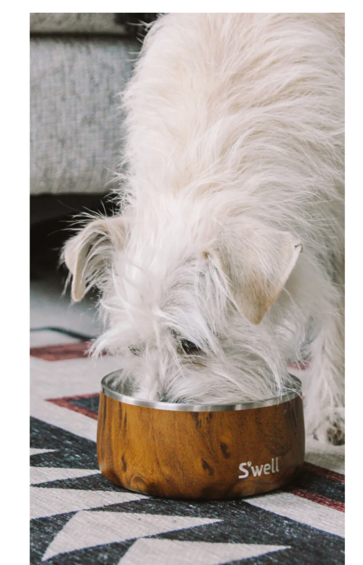 S'well Teakwood Dog Bowl – 32oz - Image 2
