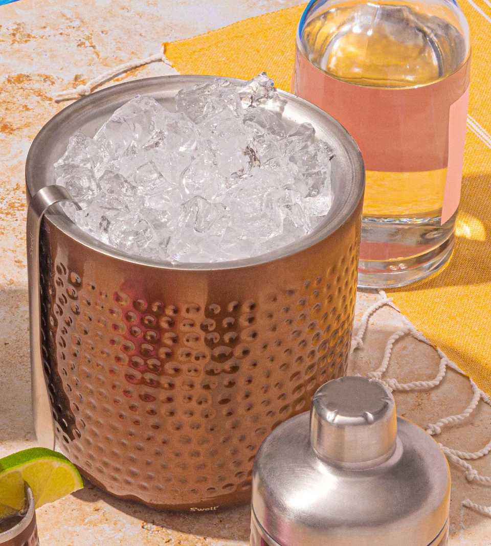 S'well 68oz Ice Bucket + Tongs β Dipped Metallic - Image 4