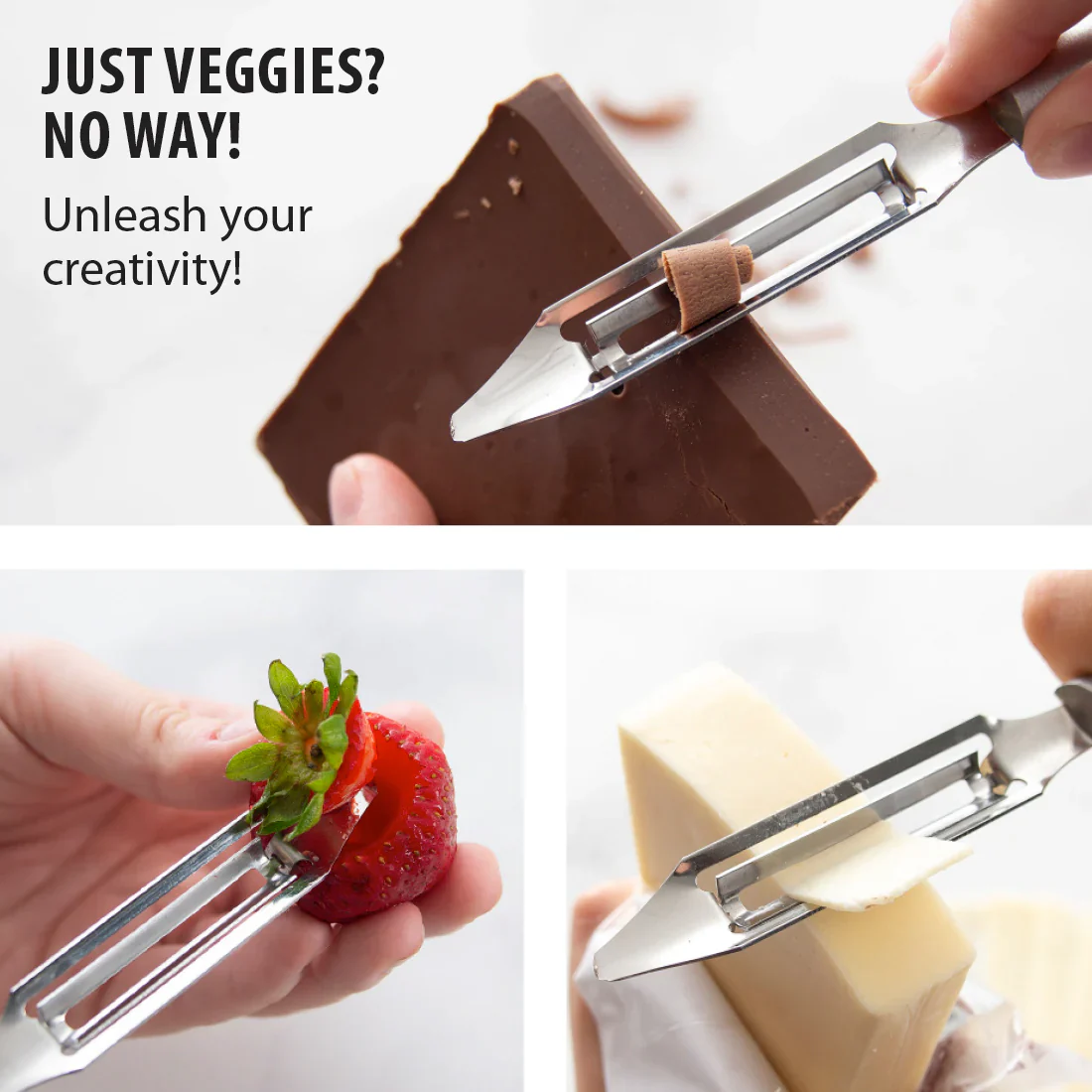 Swivel Stainless Steel Vegetable Peeler - Image 2