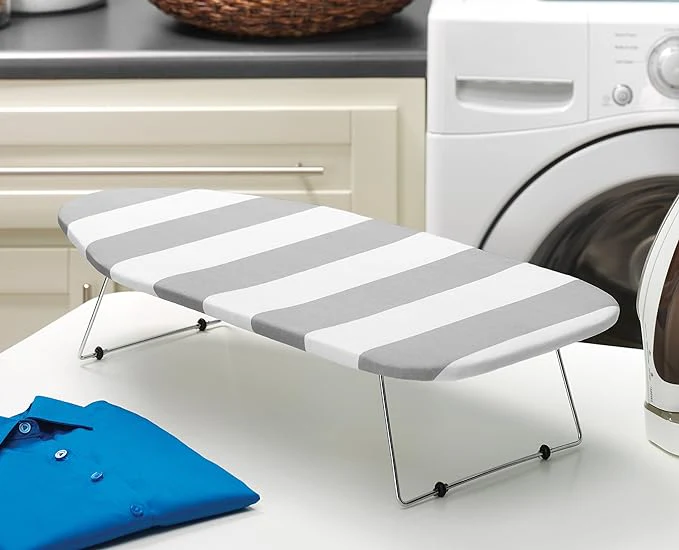Tabletop Ironing Board With Scorch Resistant Stripe Cover – 12" x 29" – UPPER EAST SIDE DELIVERY ONLY - Image 2