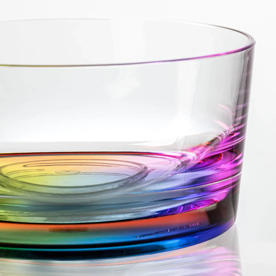 Teardrop Rainbow Reflections Acrylic Bowl – 6" - Image 2