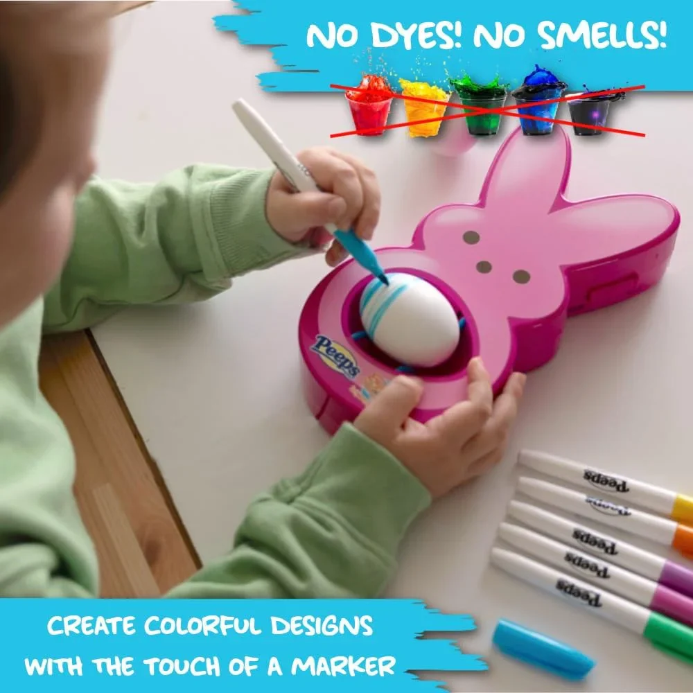 The Eggmazing Easter Peeps Bunny Egg Decorating Kit - Pink - Image 4
