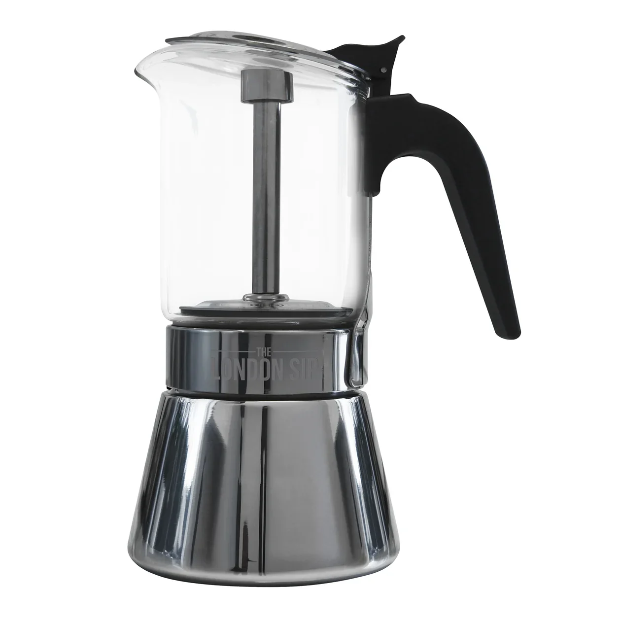 The London Sip Glass Stovetop Espresso Coffee Maker – 6 Cup