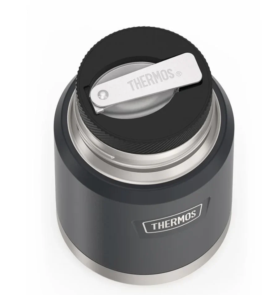 Thermos Insulated Stainless Steel Food Jar & Spoon – Granite – 16 oz. - Image 4