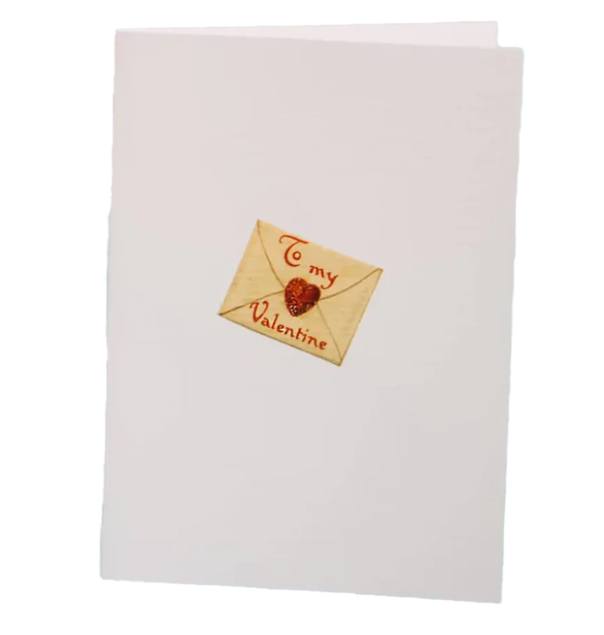 To My Valentine Glitter Greeting Card β 3.5" x 5"
