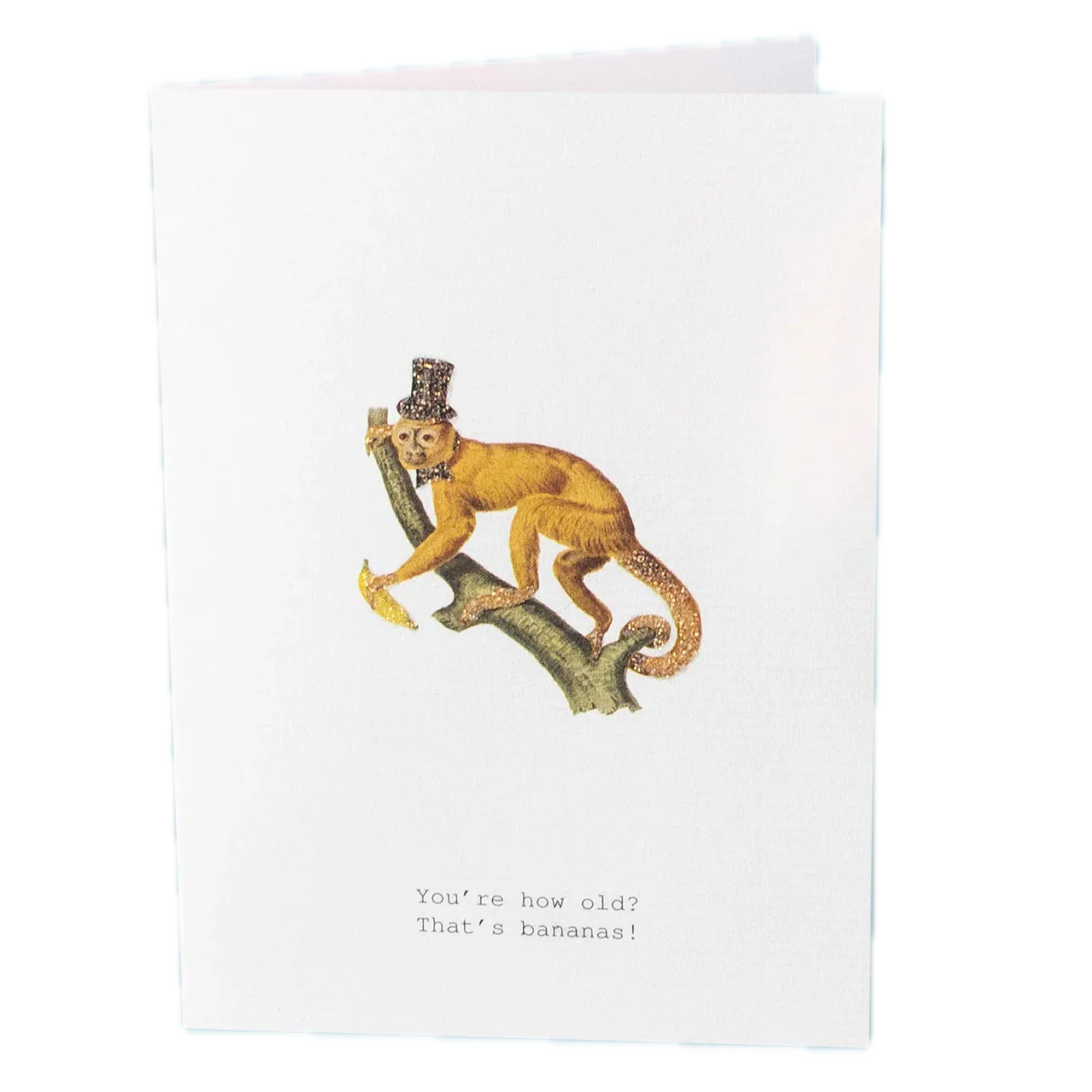 Tokyo Milk Thats Bananas Birthday Glitter Greeting Card – 3.5" x 5"