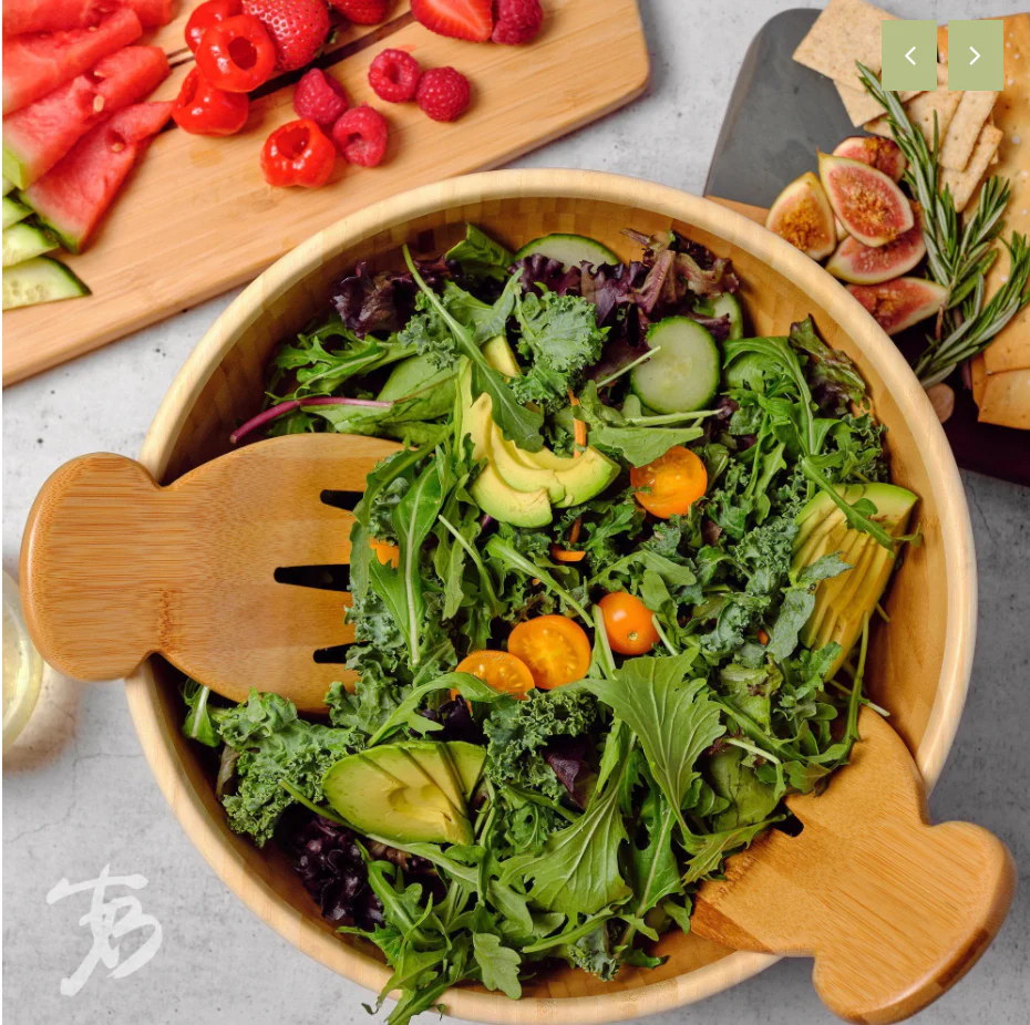 Totally Bamboo Classic Large Bamboo Serving Bowl – 12"Dia. x 4-1/2" - Image 3