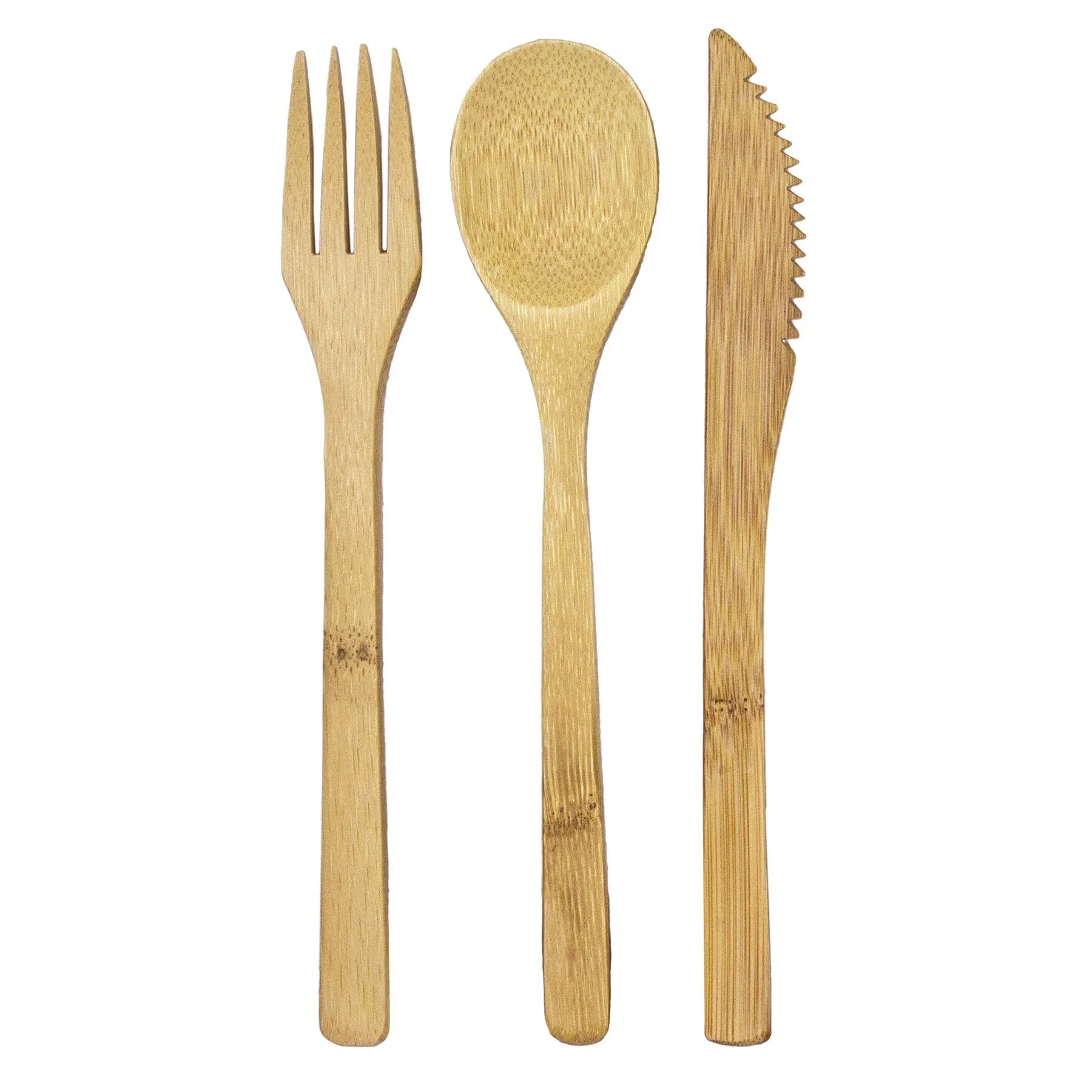 Totally Bamboo Reusable Flatware Set | Fork + Spoon + Knife - Image 2