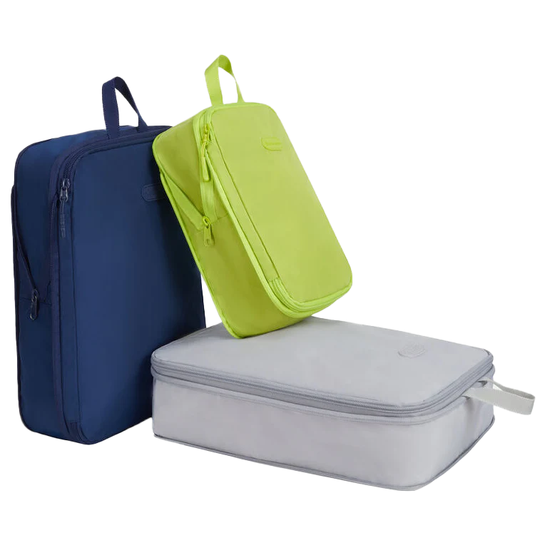 Travelon Compression Packing Cubes - Cool Tones – Set of 3