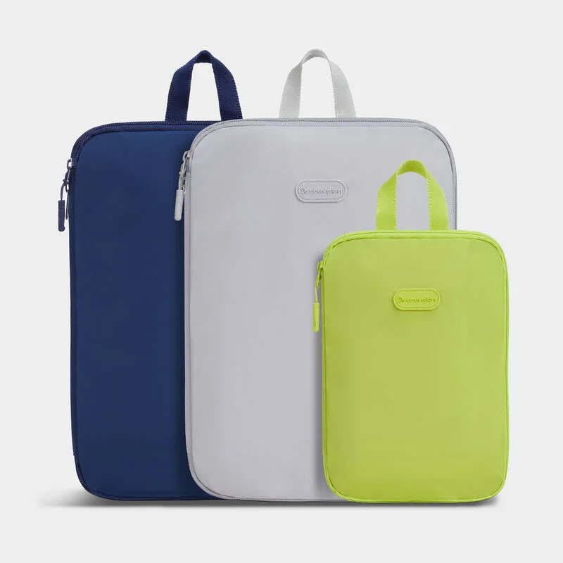 Travelon Compression Packing Cubes - Cool Tones – Set of 3 - Image 2