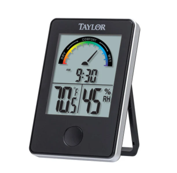 Tylor Digital Indoor/ Outdoor Thermometer with Weather Station β Black