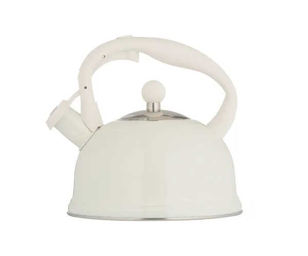 Typhoon Otto Stovetop Whistling Kettle  – 1Qt. - Gloss Cream/ Silver Lid - Image 2