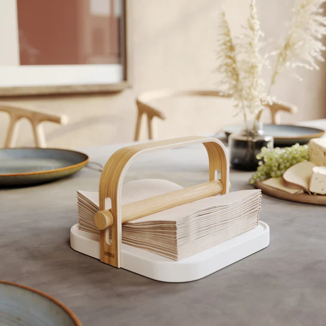 Umbra Bellwood Napkin Holder White/Natural - Image 5