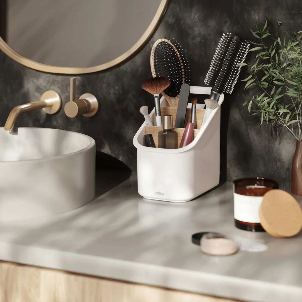 Umbra Bellwood Utensil Holder – White – (Utensils Not Included) - Image 6