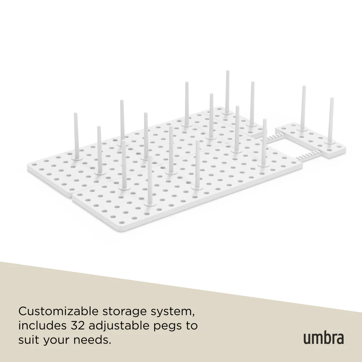 Umbra Peggy Drawer Organizers – White – Set of 2 - Image 2