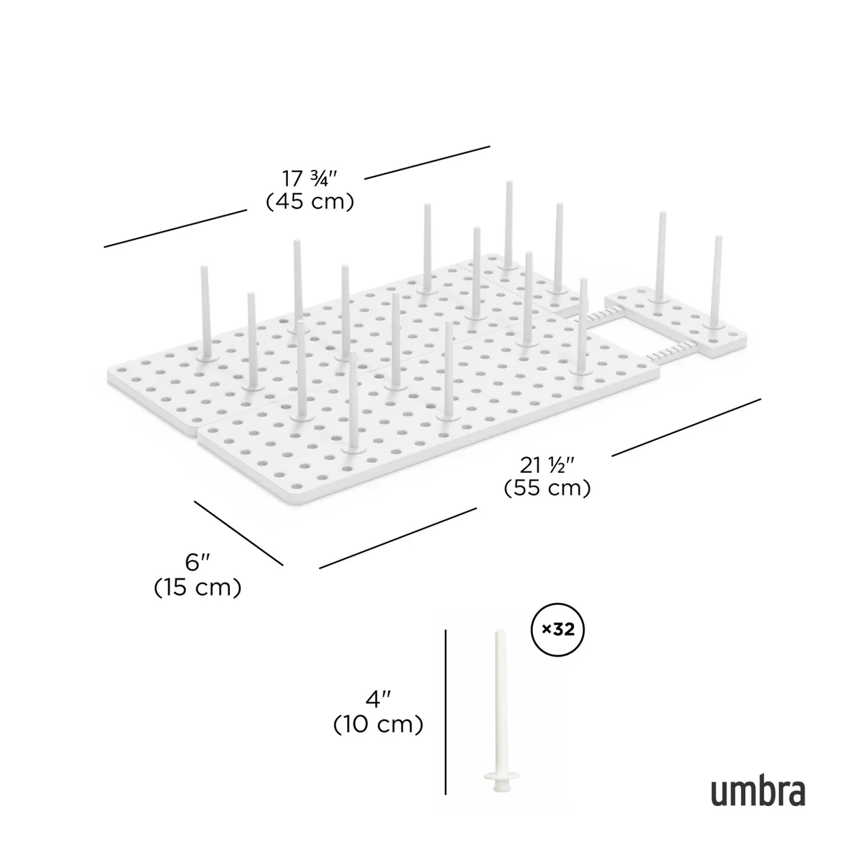 Umbra Peggy Drawer Organizers – White – Set of 2 - Image 5