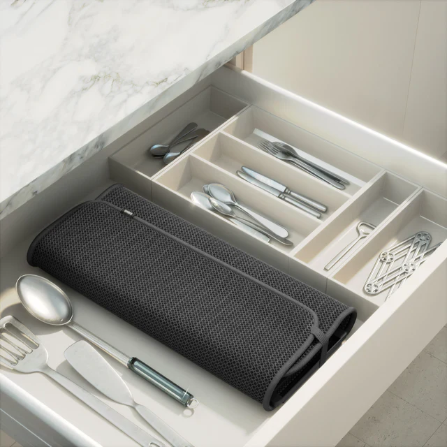Umbra UDry Dish Drying Rack with Mat – Charcoal - Image 7