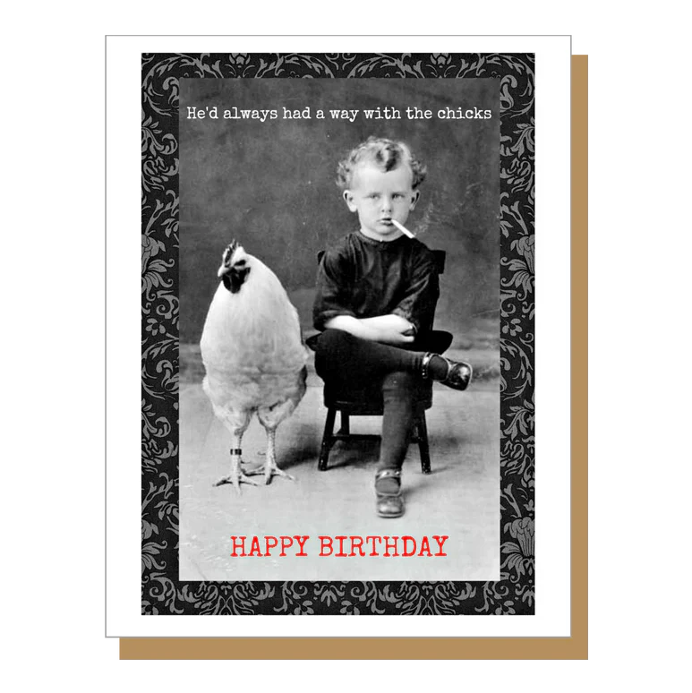 Umlaut Brooklyn Birthday Card – Chicks
