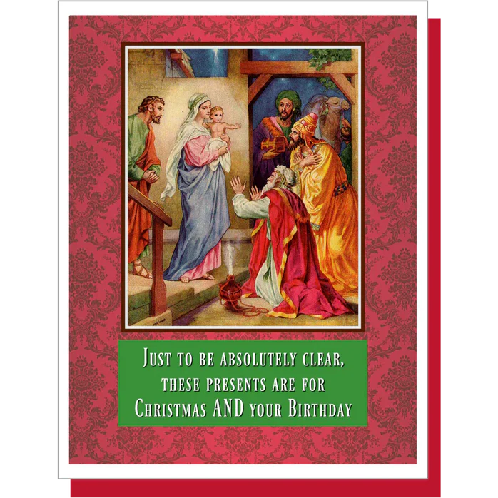Umlaut Brooklyn Christmas Card – Christmas AND Your Birthday