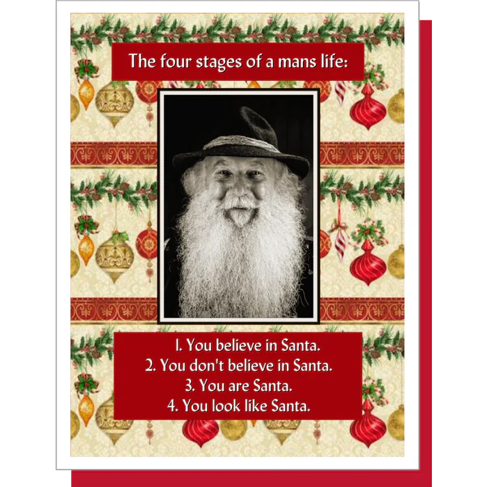 Umlaut Brooklyn Christmas Card – Stages Of A Man's Life