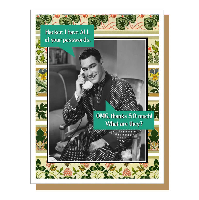 Umlaut Brooklyn Just For Fun Card – Passwords