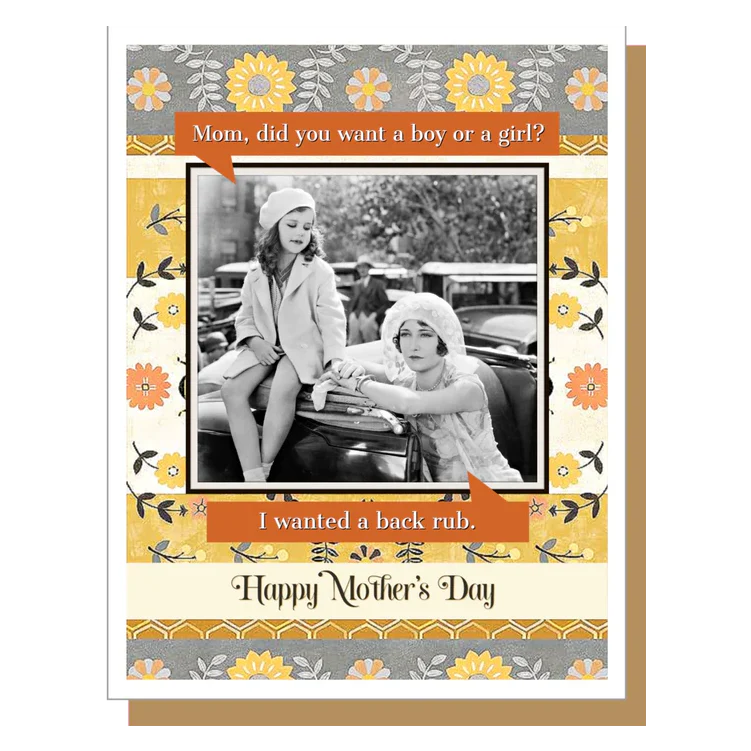 Umlaut Brooklyn Mother's Day Card – Back Rub