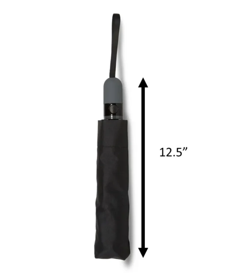 Unbelievabrella Compact Reverse Umbrella – Black - Image 3