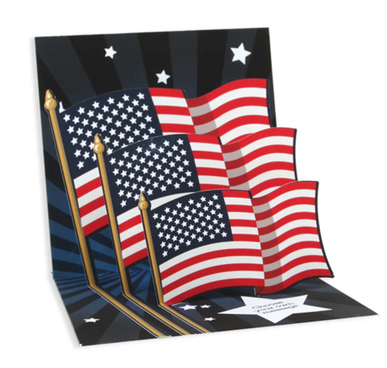 Up With Paper 3D Pop-Up Greeting Card β Patriotic