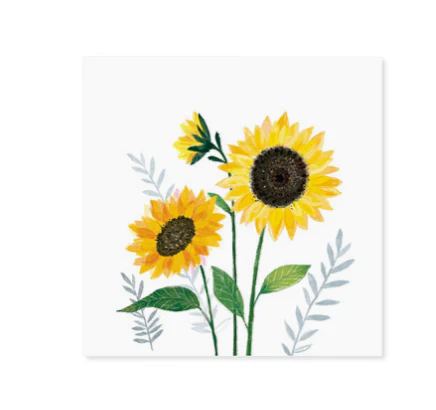 Up With Paper 3D Pop-Up Trinket Birthday Greeting Card – 3"x 3" – Sunflowers - Image 2
