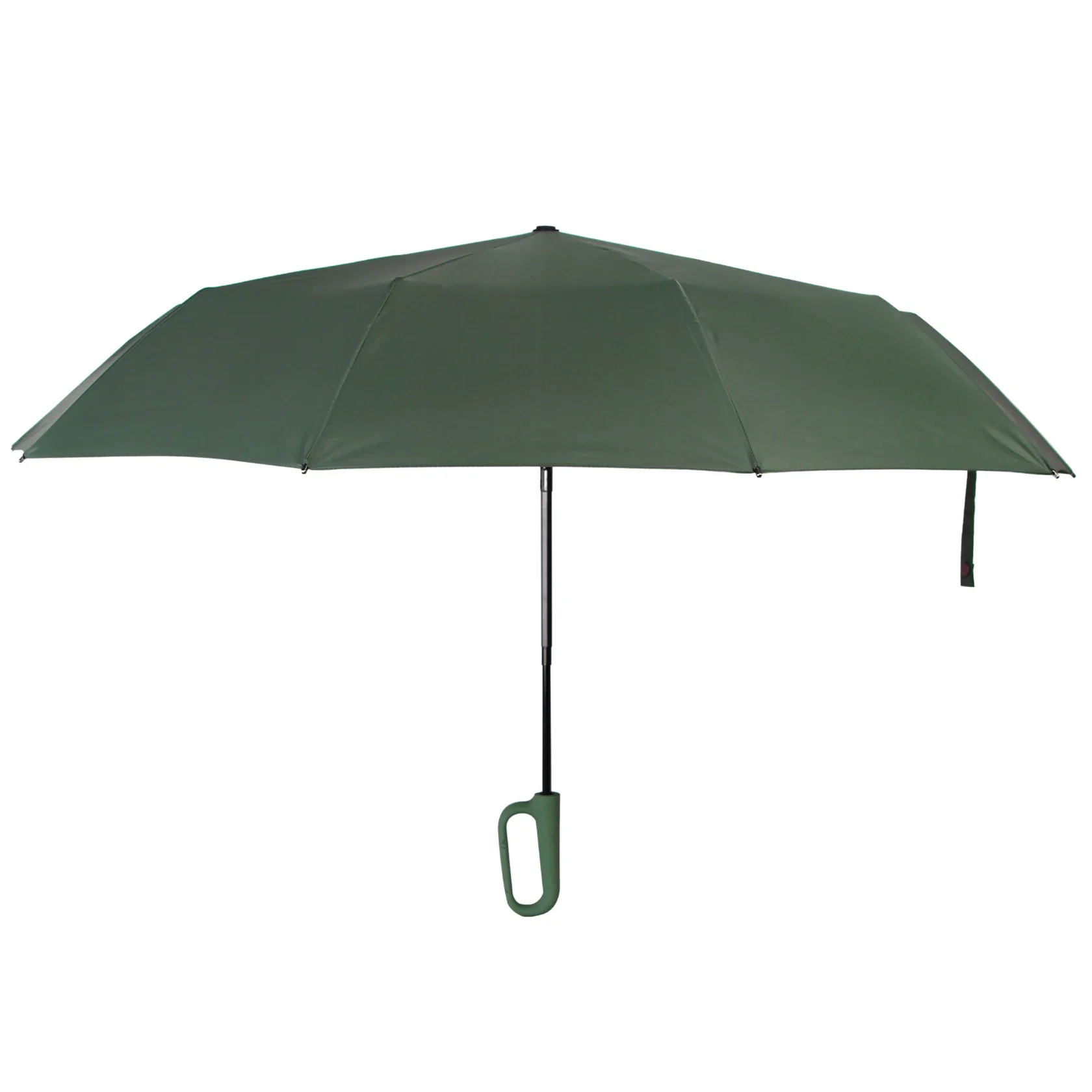 URBN ELEMNTS – Everyday Umbrella with Never-Forget Carabiner Handle – Green - Image 2