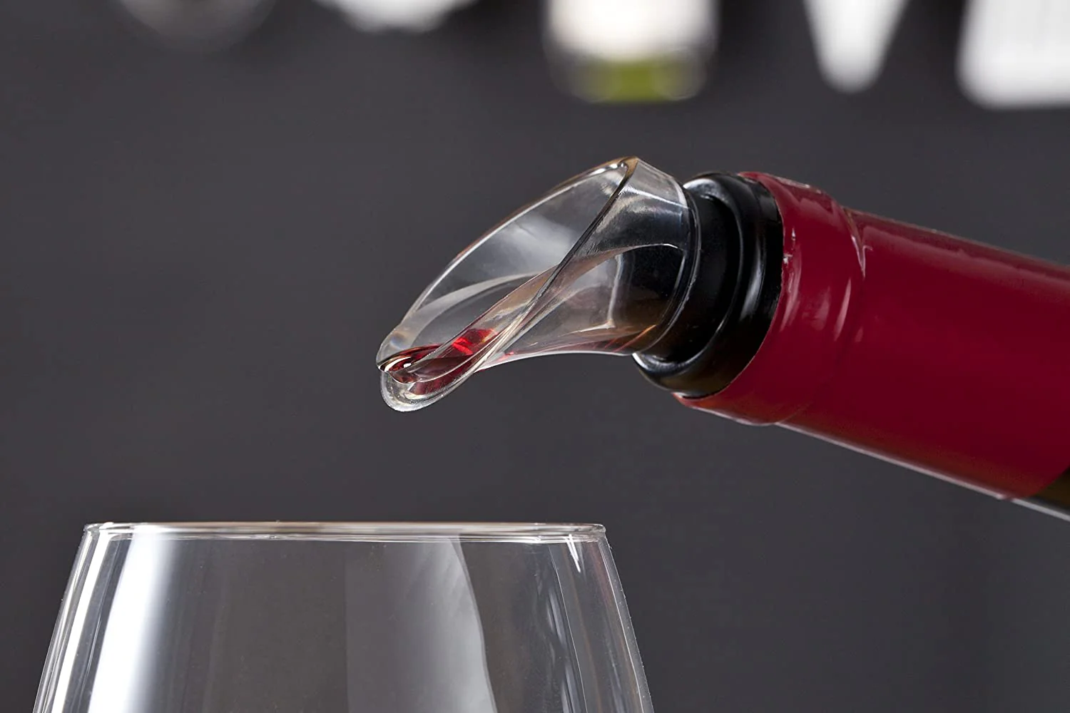 Vacu Vin J-Hook Wine Crystal Server Pourer – Set of 2 - Image 5
