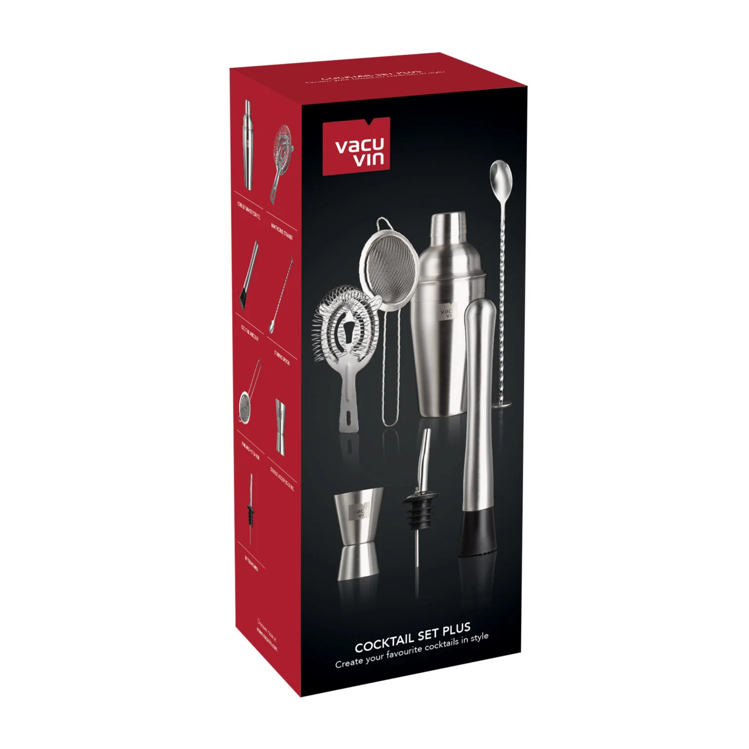 Vacu Vin Seven Piece Stainless Steel Cocktail Set - Image 2