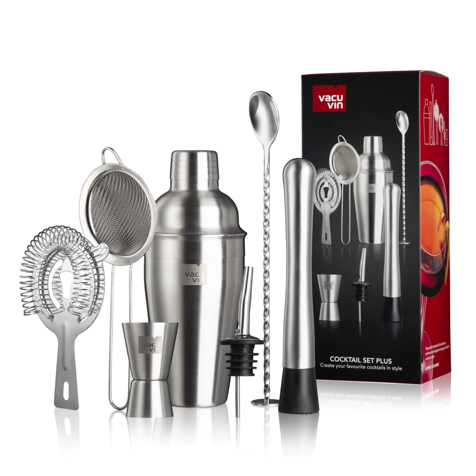 Vacu Vin Seven Piece Stainless Steel Cocktail Set - Image 3