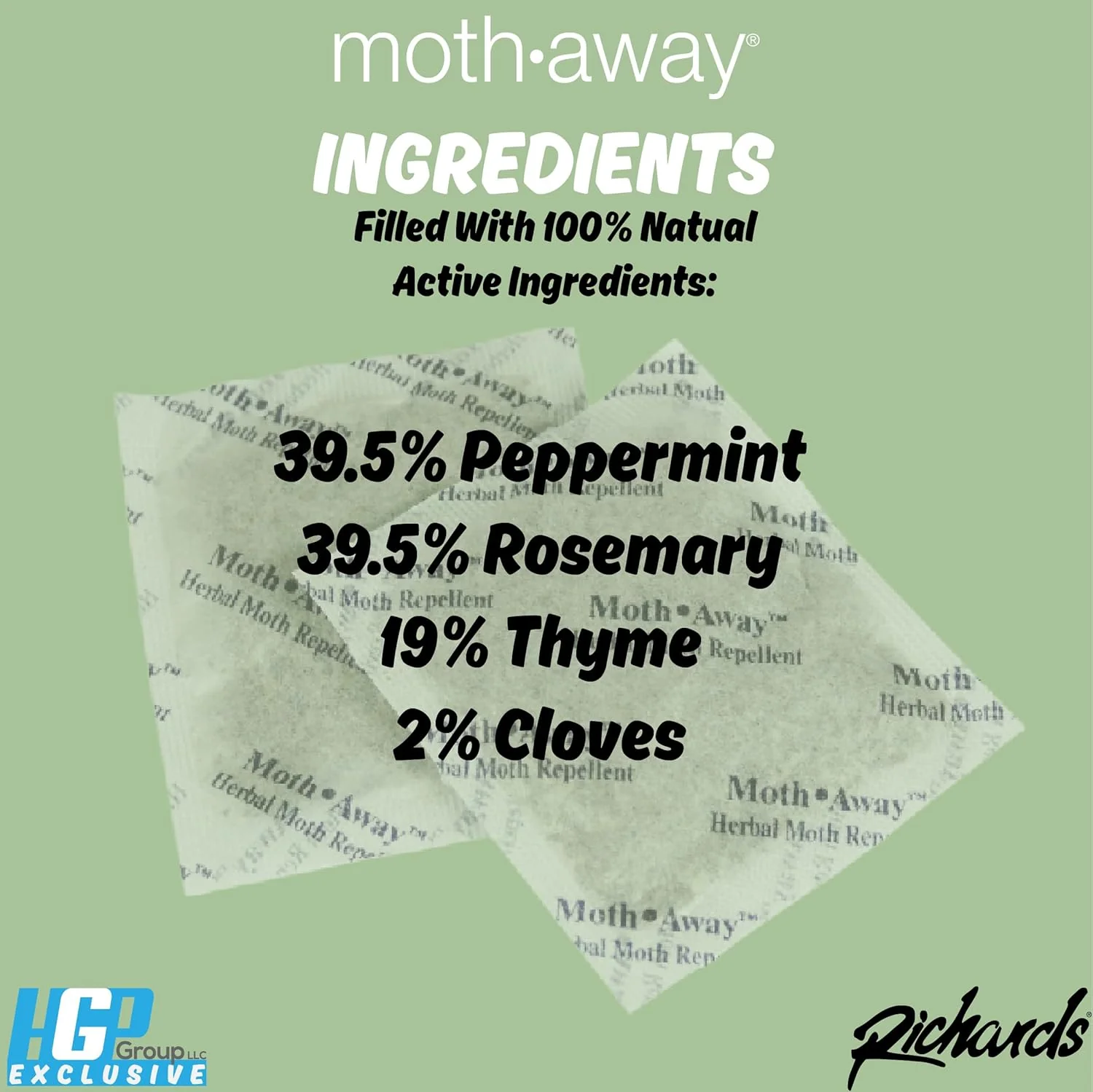 Moth Away Value Pack - Herbal Non Toxic Natural Repellent – 72-Count - Image 3