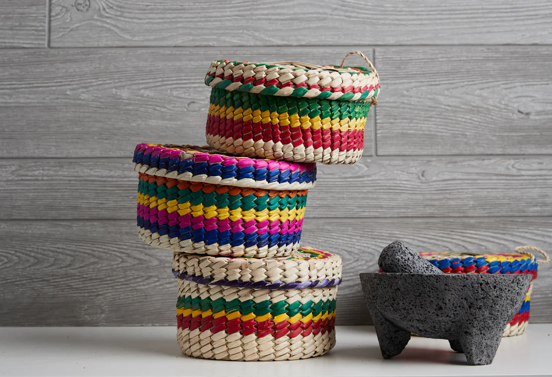 Verve Culturen Molcajete with Tortilla Basket - Image 3