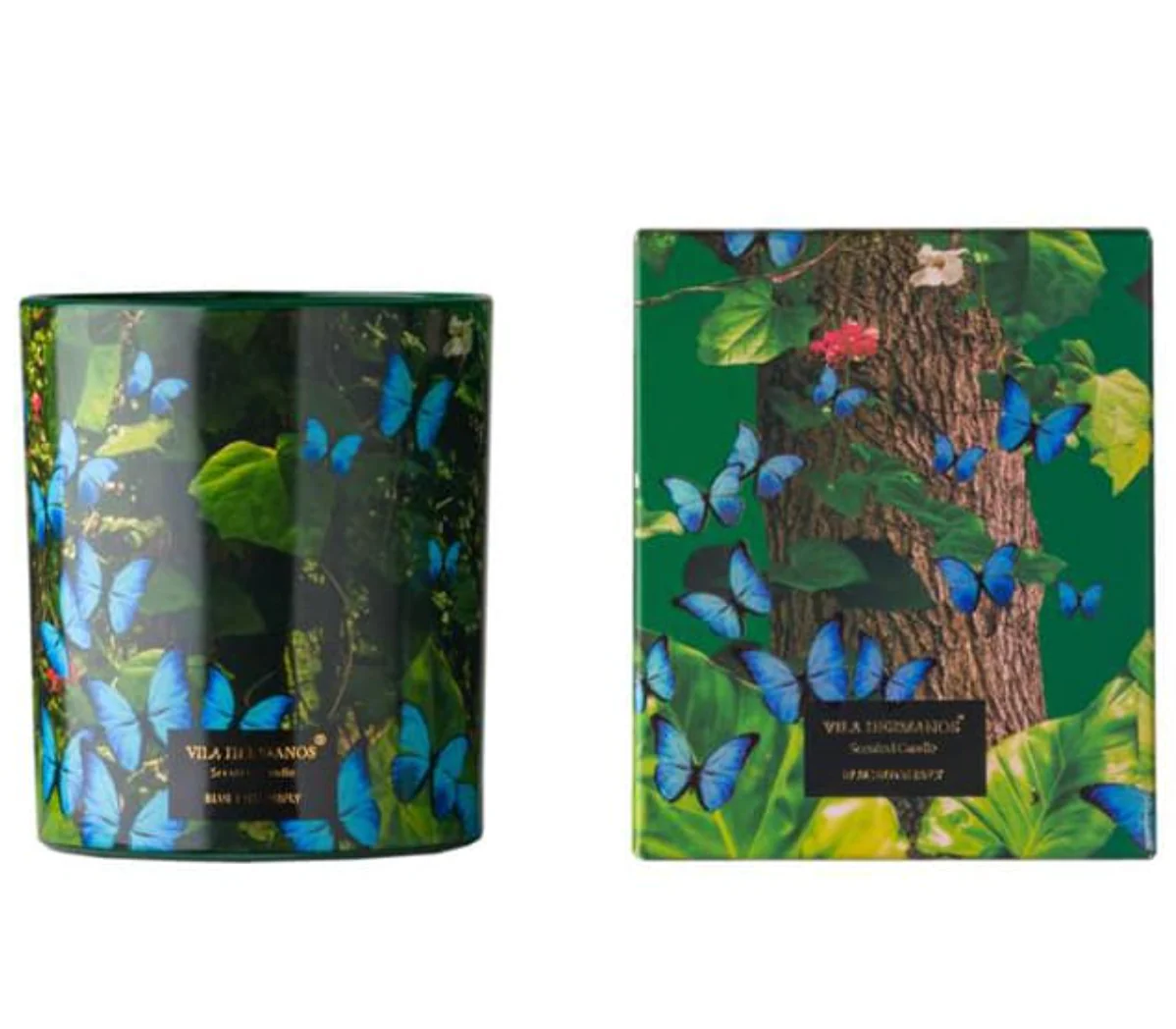 Vila Hermanos Blue Butterfly 3 Wick Scented Candle β 21oz. - Image 2